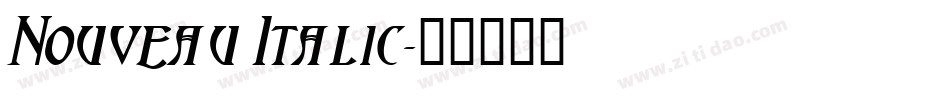 Nouveau Italic字体转换